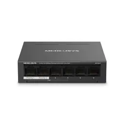 Mercusys MS106LP commutateur réseau Géré Fast Ethernet (10/100) Connexion Ethernet, supportant l'alimentation via ce port (PoE) Noir