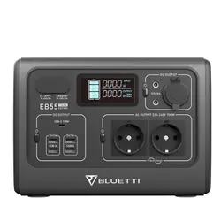 Bluetti EB55 station d'alimentation portable 11 Phosphate de fer lithié (LiFePo4) 24000 mAh 700 W 7,5 kg