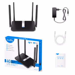 Cudy LT500 routeur sans fil Fast Ethernet Bi-bande (2,4 GHz / 5 GHz) 4G Noir - Vue supplémentaire 6