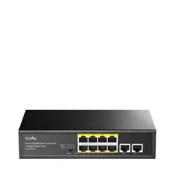Cudy FS1010PG commutateur réseau Fast Ethernet (10/100) Connexion Ethernet, supportant l'alimentation via ce port (PoE) Noir