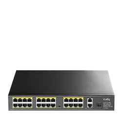 Cudy FS1026PS1 commutateur réseau Non-géré Gigabit Ethernet (10/100/1000) Connexion Ethernet, supportant l'alimentation via ce port (PoE) Noir