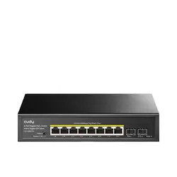 Cudy GS1008PS2 commutateur réseau Non-géré Gigabit Ethernet (10/100/1000) Connexion Ethernet, supportant l'alimentation via ce port (PoE) Noir