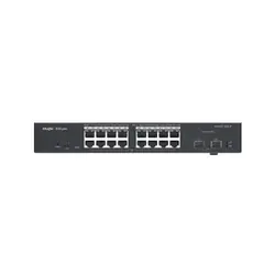 Ruijie Networks RG-ES218GC-P commutateur réseau Géré L2 Gigabit Ethernet (10/100/1000) Connexion Ethernet, supportant l'alimentation via ce port (PoE) Noir
