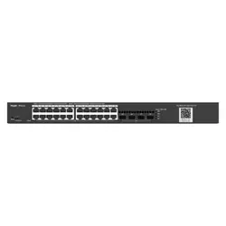 Ruijie Networks RG-NBS3100-24GT4SFP-P commutateur réseau Géré L2 Gigabit Ethernet (10/100/1000) Connexion Ethernet, supportant l'alimentation via ce port (PoE) Noir