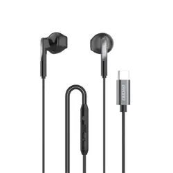 DUDAO X3Pro USB-C headphone Black Écouteurs Avec fil Ecouteurs Appels/Musique/Sport/Au quotidien USB Type-C Noir