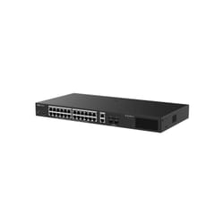 Ruijie Networks RG-ES228GS-LP commutateur réseau Géré L2 Gigabit Ethernet (10/100/1000) Connexion Ethernet, supportant l'alimentation via ce port (PoE) Bureau Noir
