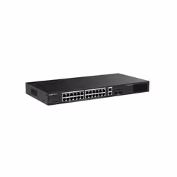 Ruijie Networks RG-ES228GS-LP commutateur réseau Géré L2 Gigabit Ethernet (10/100/1000) Connexion Ethernet, supportant l'alimentation via ce port (PoE) Bureau Noir - Vue supplémentaire 2