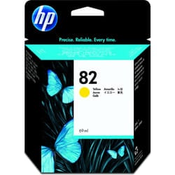 HP DesignJet 82 cartouche d'encre jaune, 69 ml (C4913A)