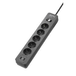 APC PME5U2B-GR protection surtension Noir 5 sortie(s) CA 230 V 1,52 m (PME5U2B-GR)