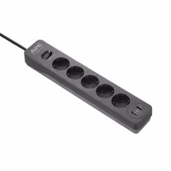 APC PME5U2B-GR protection surtension Noir 5 sortie(s) CA 230 V 1,52 m (PME5U2B-GR) - Vue supplémentaire 2