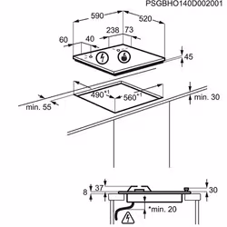 Zanussi ZGH66424XS plaque Acier inoxydable Intégré Gaz 4 zones - Vue supplémentaire 5