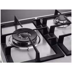 AEG HGB95520YM plaque Noir, Acier inoxydable Intégré 90 cm Gaz 5 zones - Vue supplémentaire 9