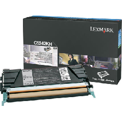 Lexmark Black High Yield Toner Cartridge for C524 Cartouche de toner Original Noir