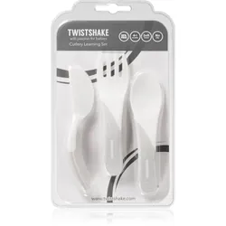 Twistshake Learn Cutlery White 6 m+ 3 pcs