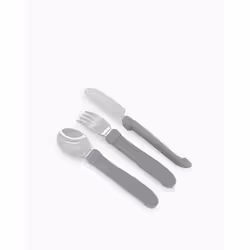 Twistshake Learn Cutlery Stainless 12 Monate / Grey Couverts pour enfants en bas âge Gris Polypropylène (PP), Élastomère thermoplastique (TPE), Acier inoxydable - Vue supplémentaire 2
