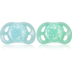 Twistshake Orthodontic 0-6m Blue+Green 2 pcs