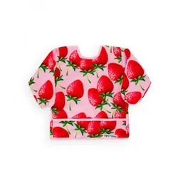 Twistshake Bavoir à manches longues imperméable - Fraise