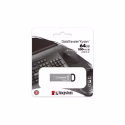 Kingston Technology DataTraveler Kyson lecteur USB flash 64 GB USB Type-A 3.2 Gen 1 (3.1 Gen 1) Argent (DTKN/64GB) - Vue supplémentaire 4