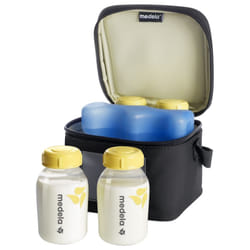 Medela Cooler Bag Sac Réfrigérant + 4 Biberons de 150 ml