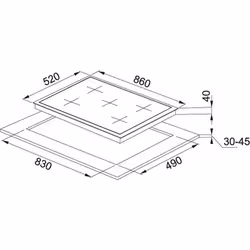 Franke FHNG 905 4G TC BK C Noir Intégré Gaz 5 zones - Vue supplémentaire 2
