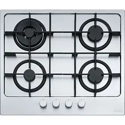 Franke FHMA 604 3G DC XS C Noir, Acier inoxydable Intégré 59 cm Gaz 4 zone(s)