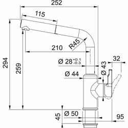Franke 115.0627.523 robinet Noir - Vue supplémentaire 2