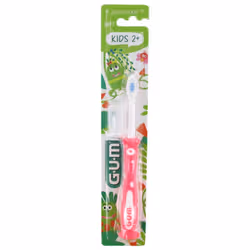 GUM Kids Brosse à Dents 2 Ans et + 901 - Couleur : Rose Fluo