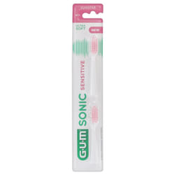 GUM Sonic Sensitive 2 Têtes de Brosse Ultra Souple 4111