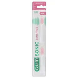 GUM Sonic Sensitive 2 Têtes de Brosse Ultra Souple 4111
