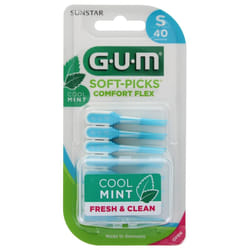 GUM Soft-Picks Comfort Flex Cool Mint 40 Unités - Taille : Small
