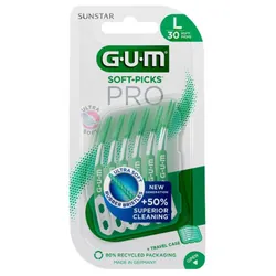 GUM Soft-Picks Pro 30 Unités - Taille : L