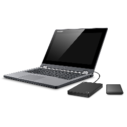 Seagate Backup Plus 2To Disque portable Slim, Noir