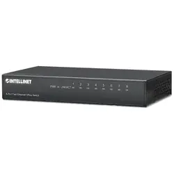 Intellinet 8-Port Fast Ethernet Office Switch Fast Ethernet (10/100) Noir