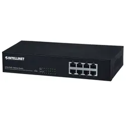 Intellinet 560764 commutateur réseau Fast Ethernet (10/100) Connexion Ethernet, supportant l'alimentation via ce port (PoE) Noir