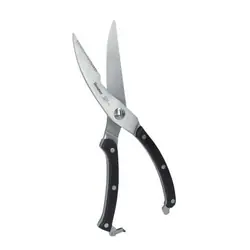 Metaltex 251805038 ciseau de cuisine Noir, Acier satin Volaille