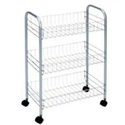 Metaltex Lugano chariot de ménage Gris