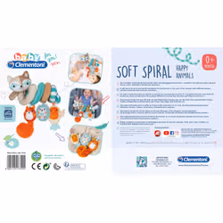 Clementoni Soft Spiral Happy Animals jouet pour bébé accroché - Vue supplémentaire 3