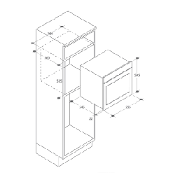 Candy FPE 609/6 X four 65 L 2100 W A-20% Acier inoxydable