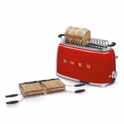 Smeg TSF02RDEU grille-pain 6 4 part(s) 1500 W Rouge - Vue supplémentaire 3
