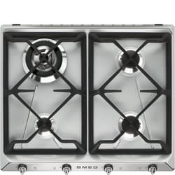 Smeg Victoria SR964XGH plaque Acier inoxydable Intégré 60 cm Gaz 4 zone(s)