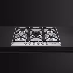 Smeg Victoria SR975XGH plaque Acier inoxydable Intégré 68.5 cm Gaz 5 zone(s) - Vue supplémentaire 2