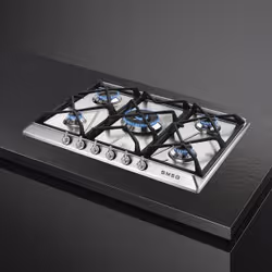 Smeg Victoria SR975XGH plaque Acier inoxydable Intégré 68.5 cm Gaz 5 zone(s) - Vue supplémentaire 5
