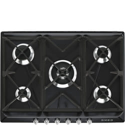 Smeg Victoria SR975NGH plaque Noir Intégré 68.5 cm Gaz 5 zone(s)