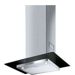 Smeg KFV62DNE hotte Montée au mur Noir, Acier inoxydable 600 m³/h