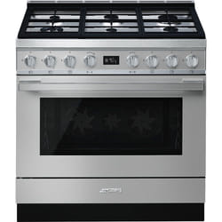 Smeg CPF9GMX four et cuisinière Electrique Gaz Acier inoxydable