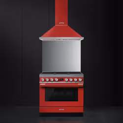 Smeg CPF9GMR four et cuisinière Electrique Gaz Rouge - Vue supplémentaire 2