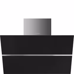 Smeg KCV80NE2 hotte Montée au mur Noir, Acier inoxydable 720 m³/h