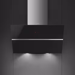 Smeg KCV80NE2 hotte Montée au mur Noir, Acier inoxydable 720 m³/h - Vue supplémentaire 2