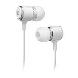 SBS TEMETALINEARW casque Avec fil Ecouteurs Appels/Musique Blanc