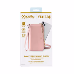 Celly Venere coque de protection pour téléphones portables 16,5 cm (6.5") Étui avec portefeuille Rose - Vue supplémentaire 2